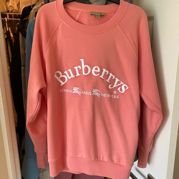 pink burberry sweatshirt